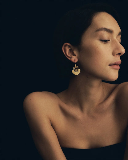Temple Of The Sun - Lilu Earrings - Gold