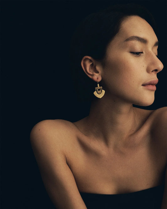 Temple Of The Sun - Lilu Earrings - Gold