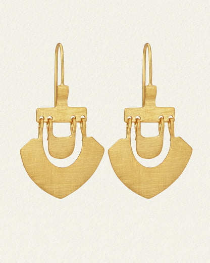 Temple Of The Sun - Lilu Earrings - Gold