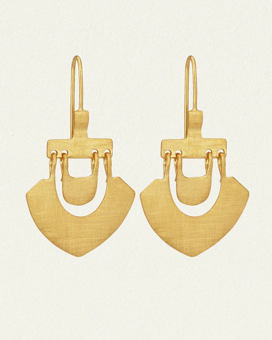 Temple Of The Sun - Lilu Earrings - Gold