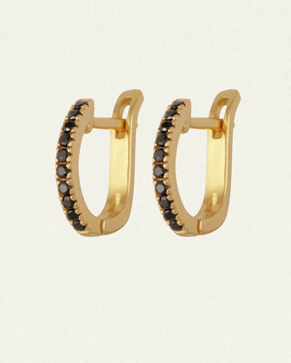 Temple Of The Sun - Lyre Earrings - Spinel / Gold
