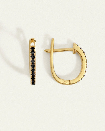 Temple Of The Sun - Lyre Earrings - Spinel / Gold