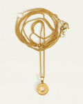 Temple Of The Sun - Mina Diamond Necklace - Gold