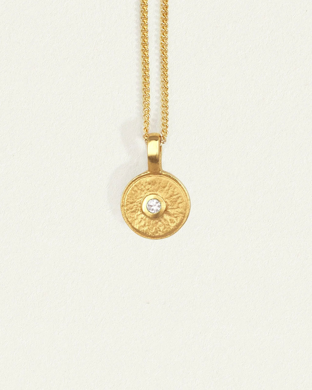 Temple Of The Sun - Mina Diamond Necklace - Gold