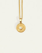 Temple Of The Sun - Mina Diamond Necklace - Gold