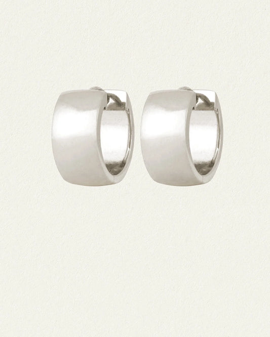 Temple Of The Sun - Nyla Hoops Silver