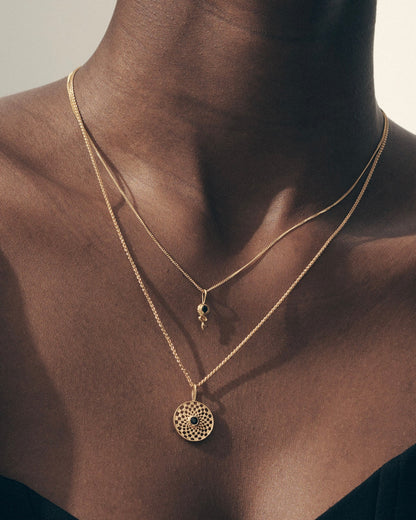 Temple Of The Sun - Oracle Necklace - Gold