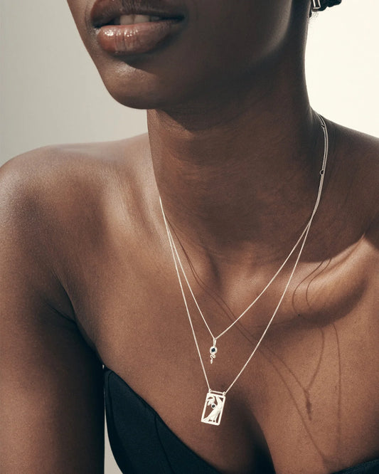 Temple Of The sun - Oracle Necklace - Silver