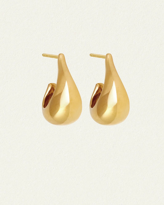 Temple Of The Sun - Poppy Earrings - Gold