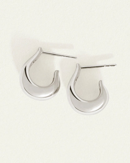 Temple Of The Sun - Poppy Earrings - Silver