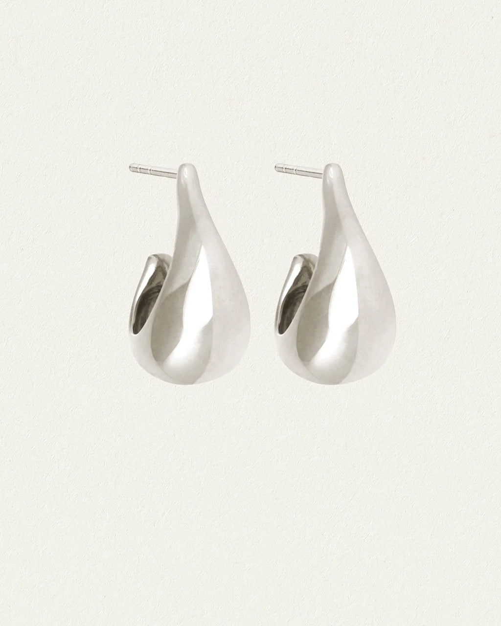 Temple Of The Sun - Poppy Earrings - Silver