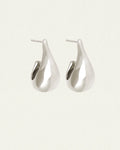 Temple Of The Sun - Poppy Earrings - Silver