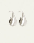 Temple Of The Sun - Poppy Earrings - Silver
