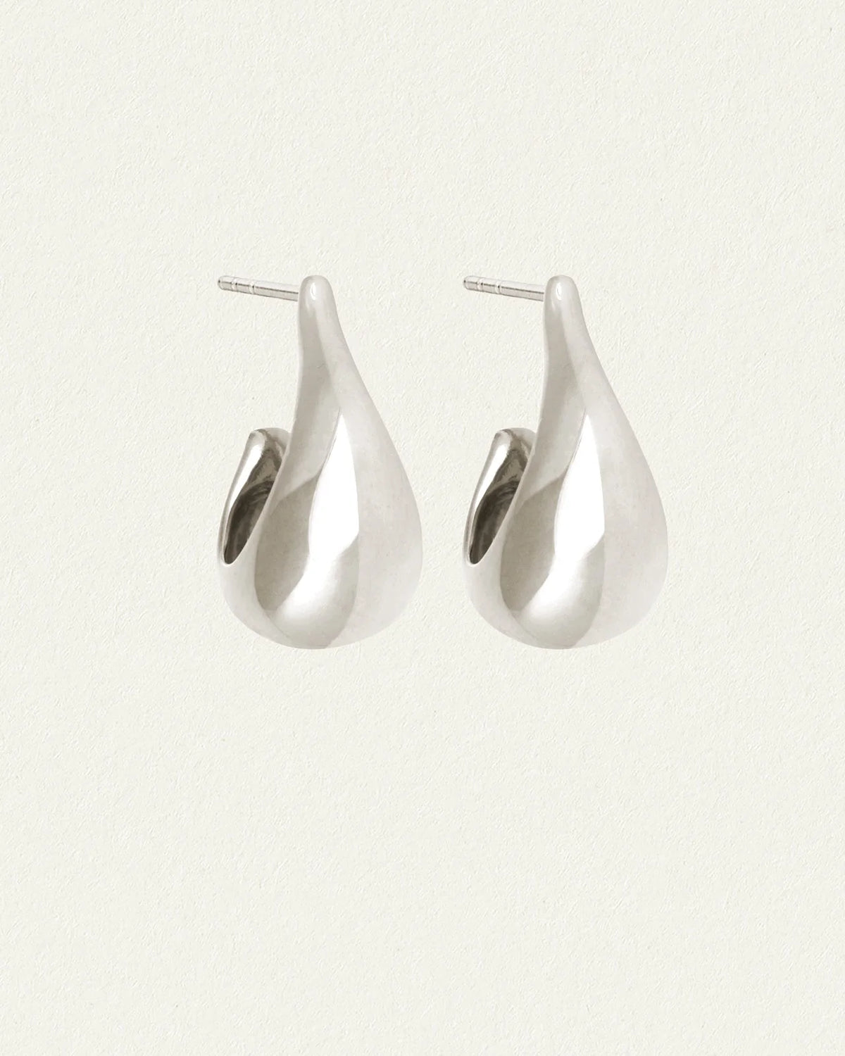 Temple Of The Sun - Poppy Earrings - Silver