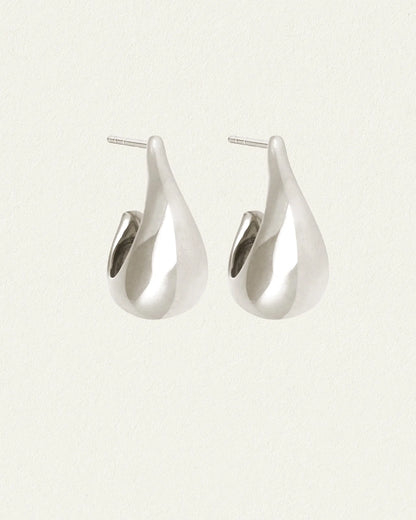 Temple Of The Sun - Poppy Earrings - Silver