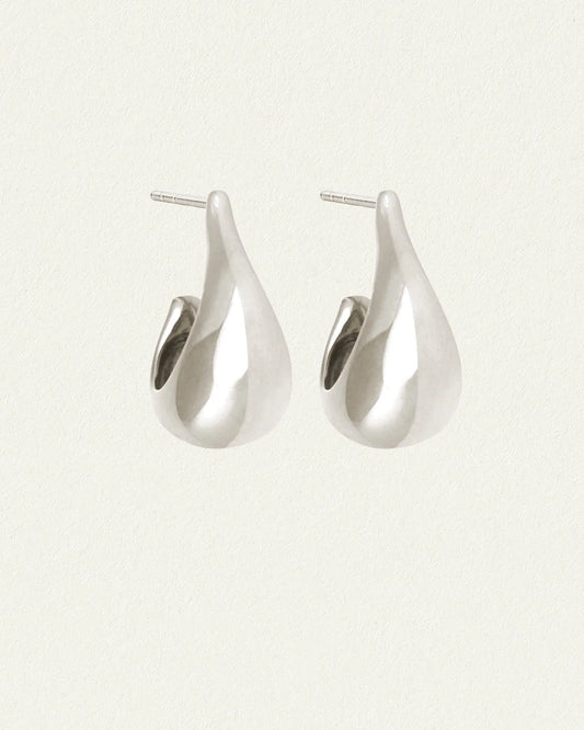 Temple Of The Sun - Poppy Earrings - Silver