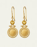Temple Of The Sun - Solar Earrings - Gold