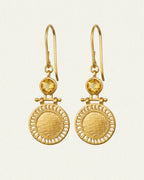 Temple Of The Sun - Solar Earrings - Gold
