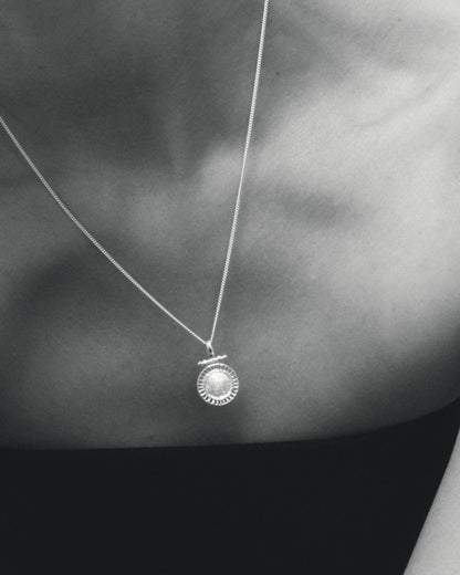 Temple Of The Sun - Solar Necklace - Silver