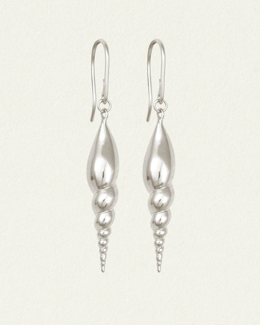 Temple of the Sun - Spire Earrings - Silver