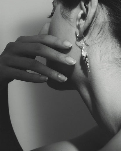 Temple of the Sun - Spire Earrings - Silver
