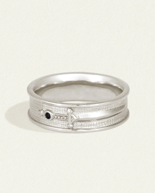 Temple of the Sun - Valor Ring Spinel - Silver
