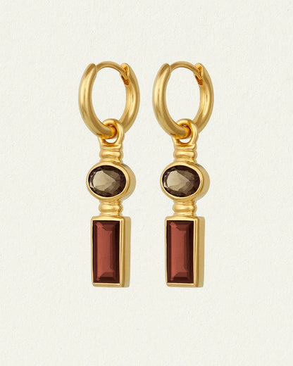 Temple Of The Sun - Vino Earrings Gold
