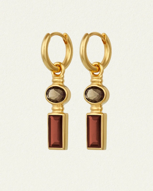 Temple Of The Sun - Vino Earrings Gold