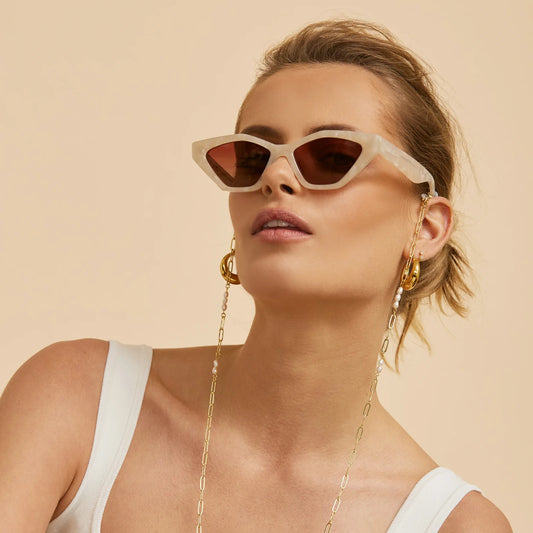 Arms Of Eve - Ophelia Pearl Sunglasses Chain - Gold