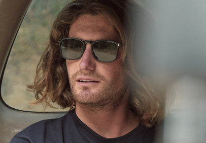 Raen - Wiley 54 - Recycled Black/Green Polarized