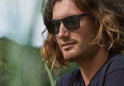 Raen - Wiley 54 - Recycled Black/Green Polarized