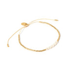Arms Of Eve - Seline Gold and Pearl Bracelet - Gold