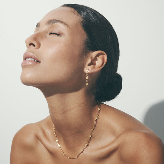 Temple of the Sun - Amore Earrings - Gold