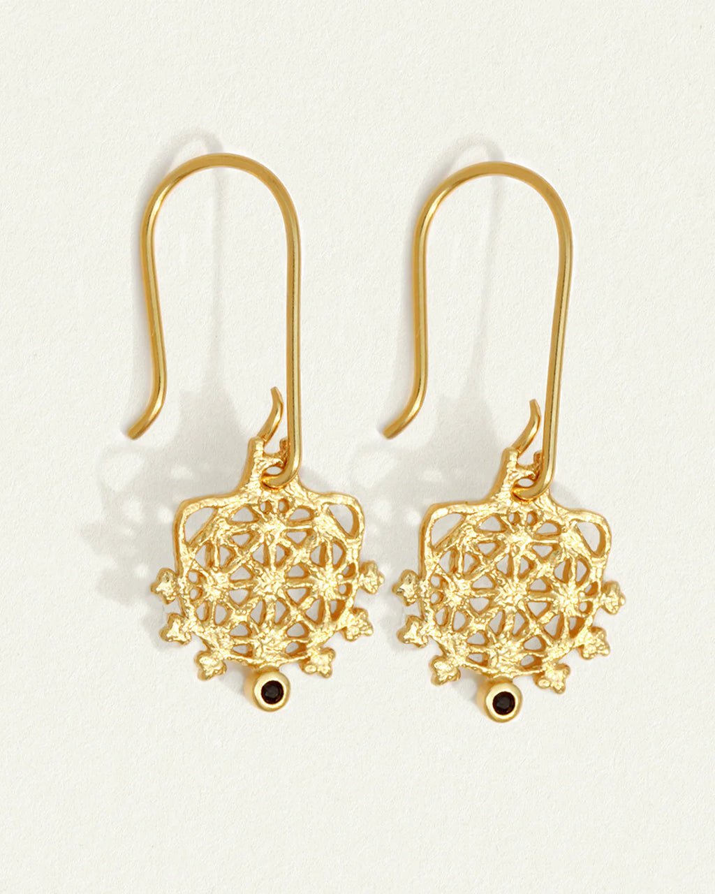 Temple Of The Sun - Arinna Earrings - Sapphire / Gold