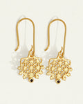Temple Of The Sun - Arinna Earrings - Sapphire / Gold