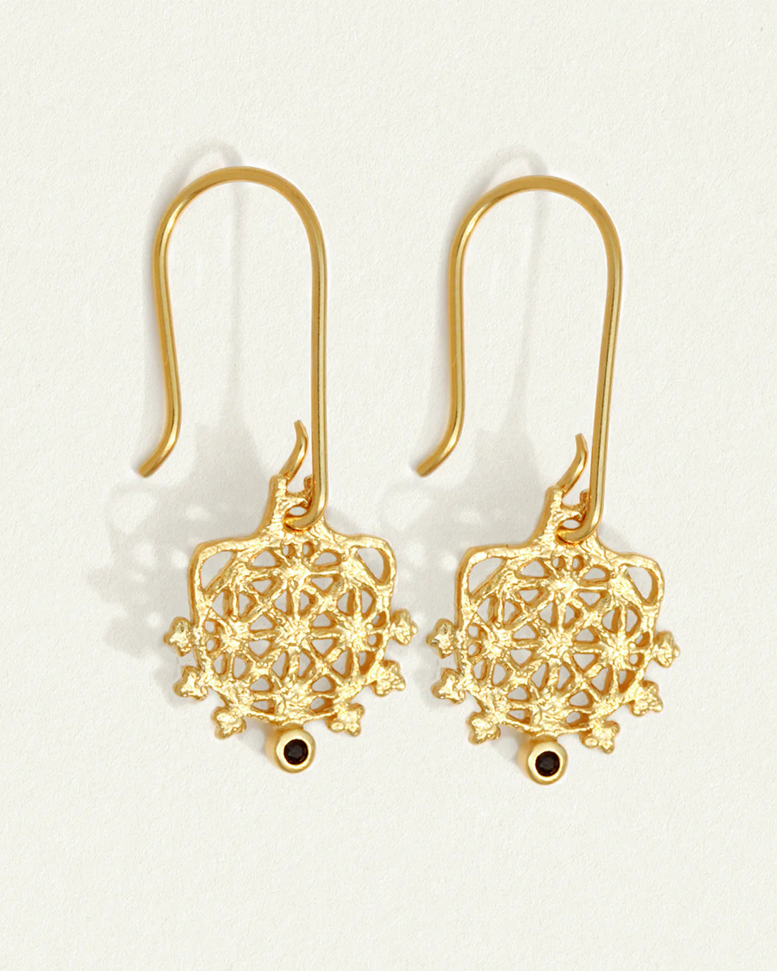 Temple Of The Sun - Arinna Earrings - Sapphire / Gold