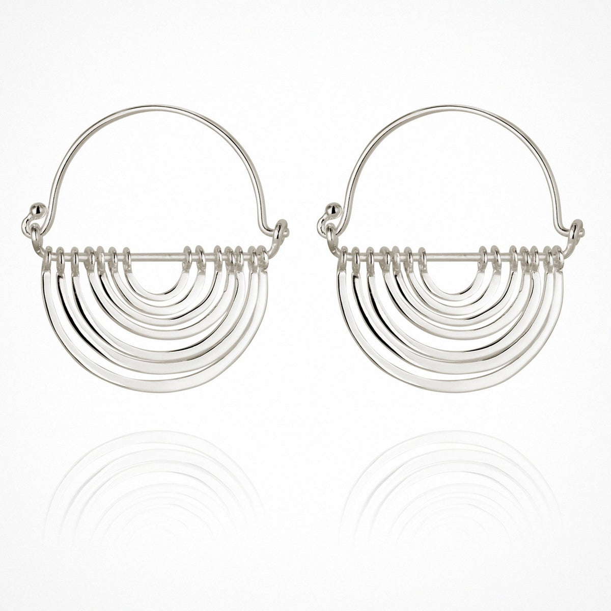 Temple Of The Sun - Baye Earrings - Silver
