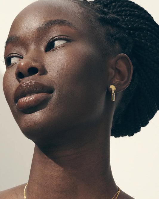Temple Of The Sun - Hali Earrings - Gold