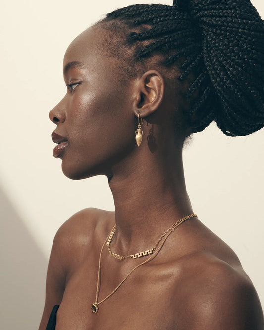 Temple Of The Sun - Pele Necklace - Gold