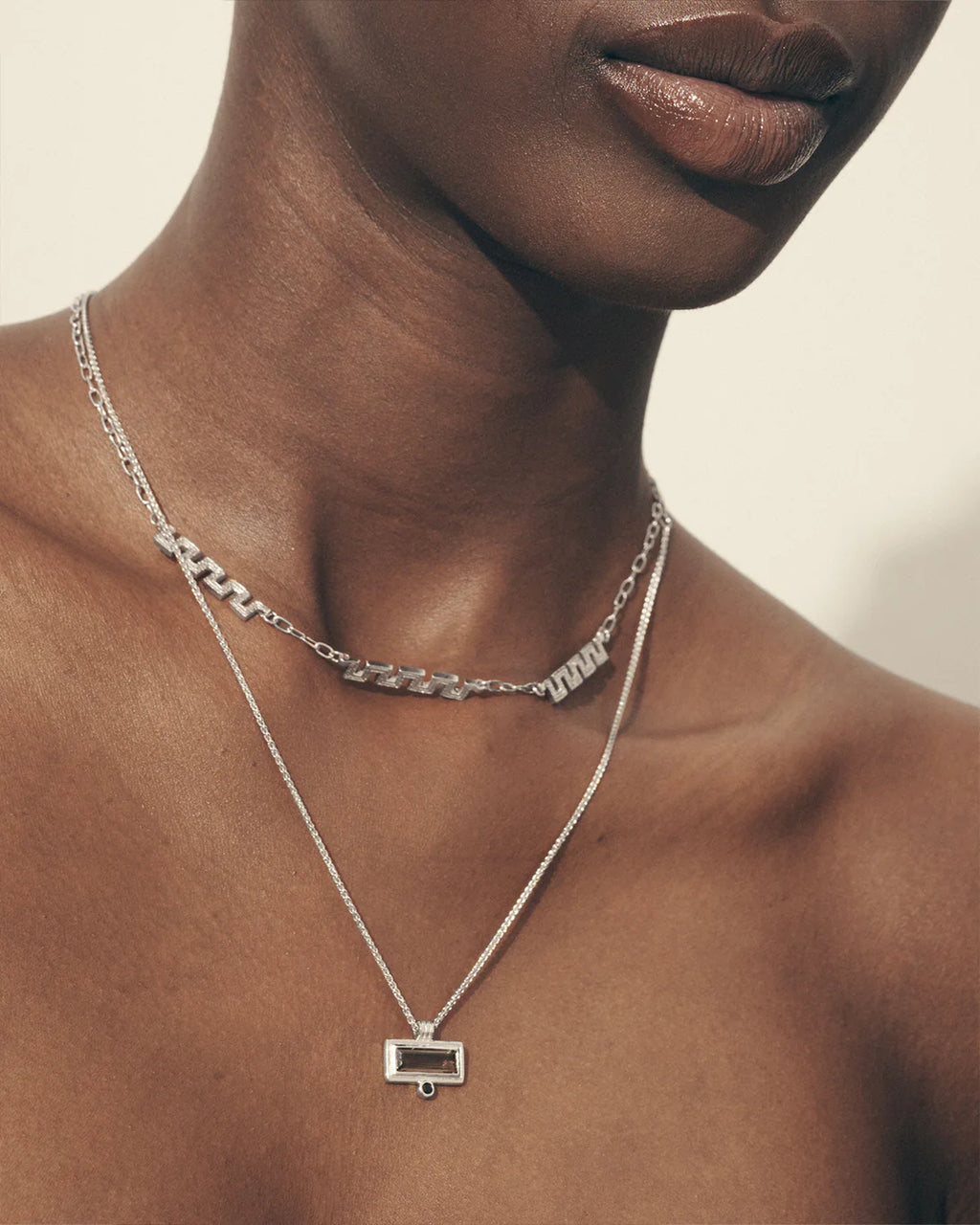 Temple Of The Sun - Pele Necklace - Silver