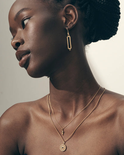 Temple Of The Sun - Serene Necklace - Sapphire / Gold