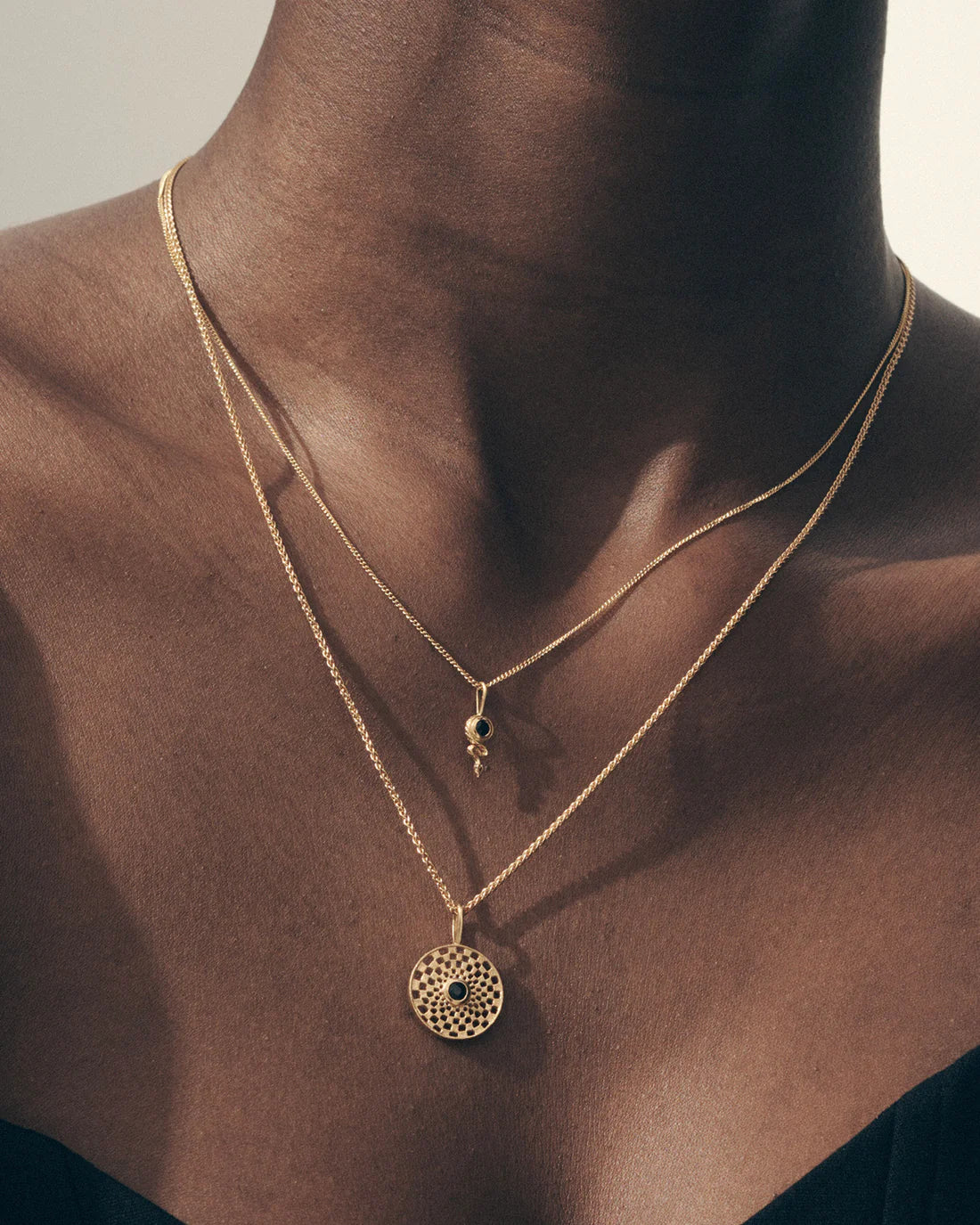 Temple Of The Sun - Serene Necklace - Sapphire / Gold
