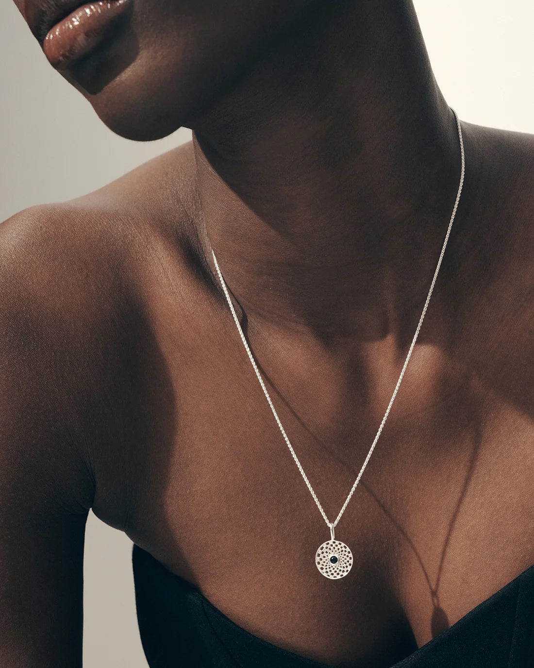 Temple Of The Sun - Serene Necklace - Sapphire / Silver
