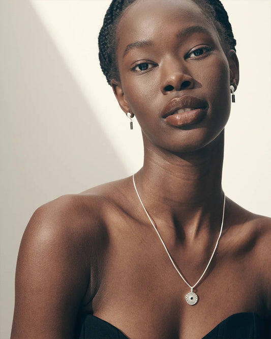Temple Of The Sun - Serene Necklace - Sapphire / Silver
