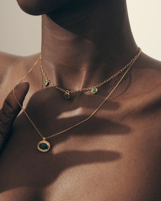 Temple Of The Sun - Zada Necklace - Gold