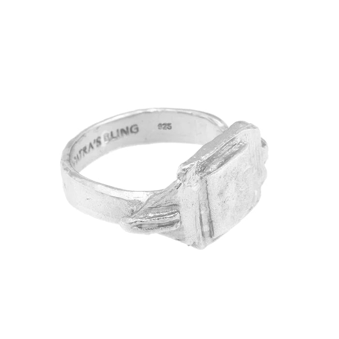 Cleopatra's Bling - Signet Ring - Silver