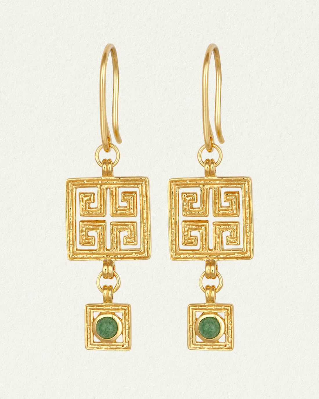 Temple Of The Sun - Calise Earrings - Gold