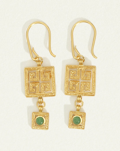 Temple Of The Sun - Calise Earrings - Gold