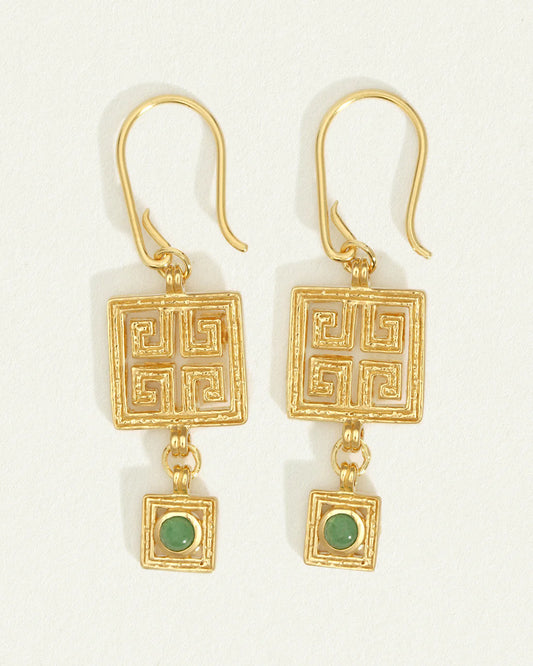 Temple Of The Sun - Calise Earrings - Gold