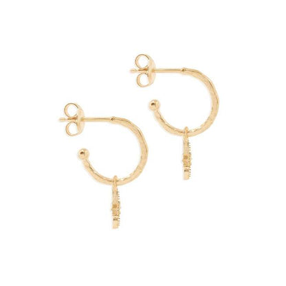 By Charlotte - Starlight Hoop Earrings - Gold